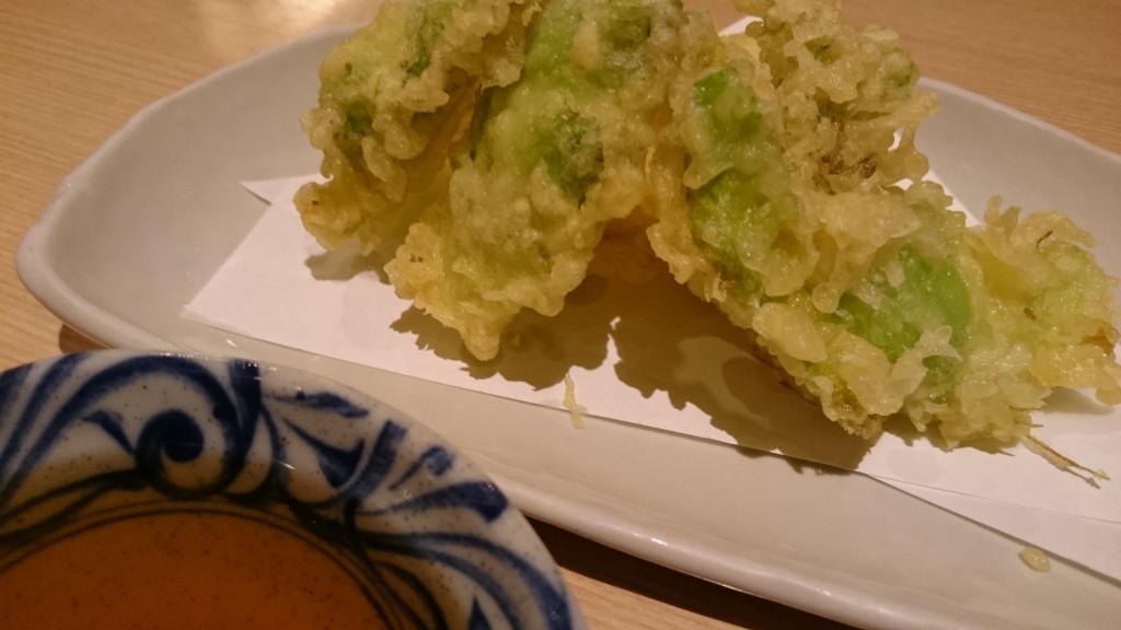 ゆらり内海 蕾菜の天ぷら