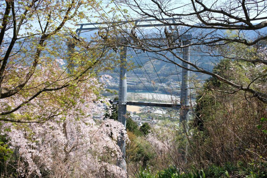 箸蔵山ロープウェイ 眼下の景色
