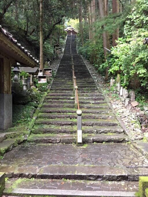 青龍寺の階段