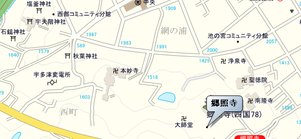 郷照寺周辺地図