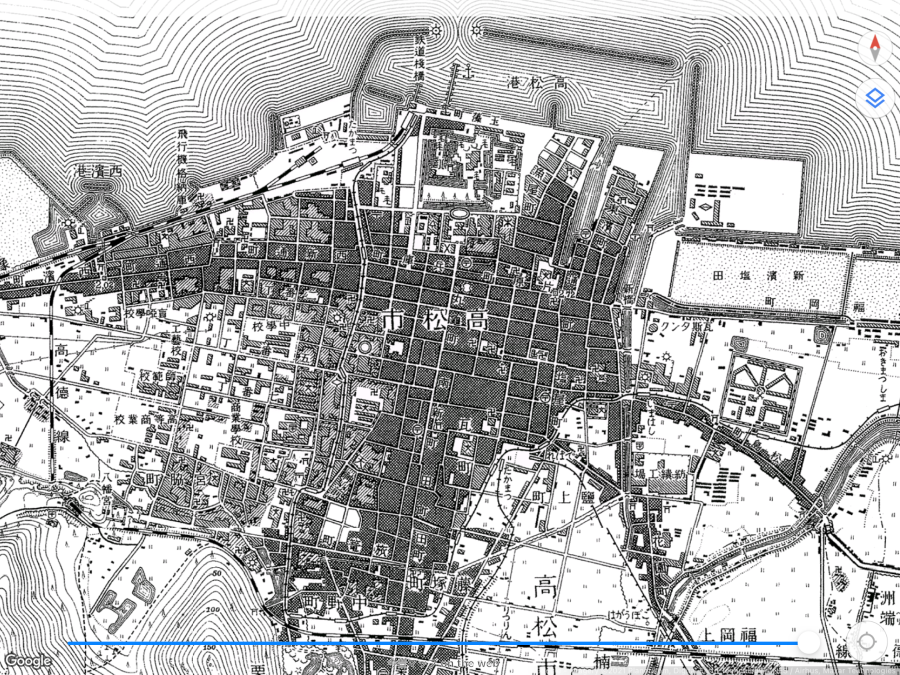 高松市街地 古地図