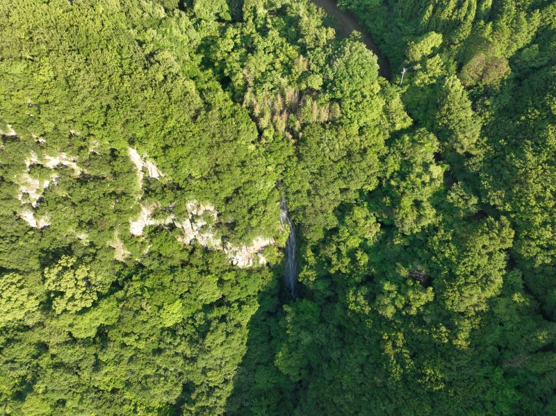 稚児ヶ滝_空撮