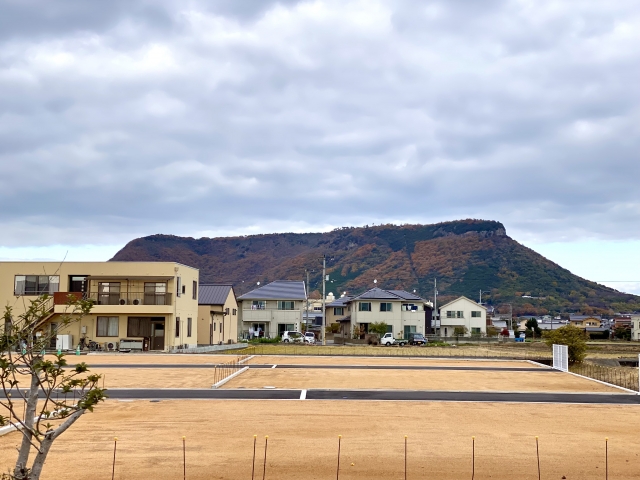 屋島_紅葉_南山麓から