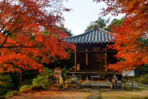 白峯寺_紅葉_阿弥陀堂