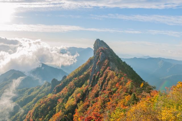 石鎚山_紅葉_天狗岳