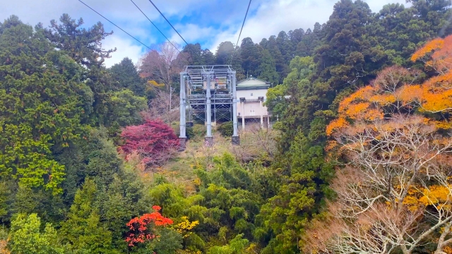 箸蔵寺_紅葉_箸蔵山ロープウェイ_山頂付近