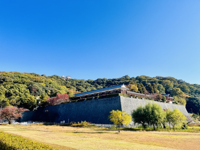 松山城_紅葉_城山公園_二之丸