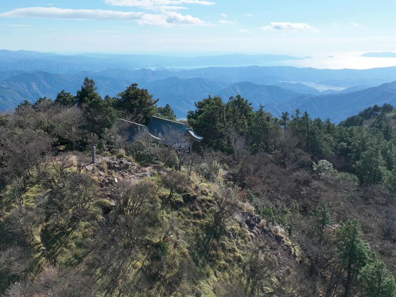 篠山_國境石_空撮