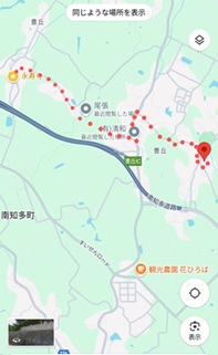 知多四国霊場28番札所永寿寺→29番札所正法寺_お遍路古道地図