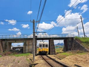 琴平駅近くの鉄道立体交差