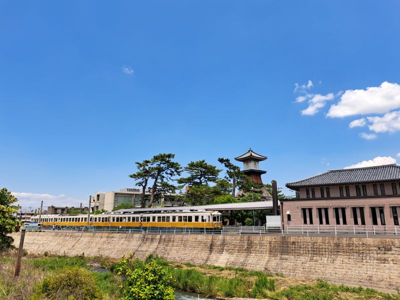 琴電琴平駅_高燈篭