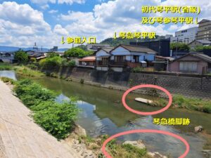 琴急橋脚跡_配置考察