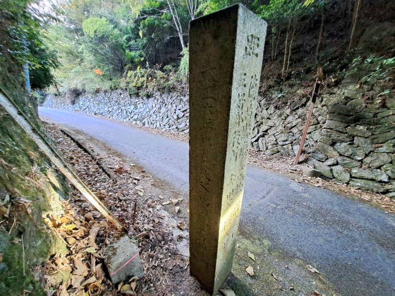 愛媛徳島県境境目峠_境界石_裏面