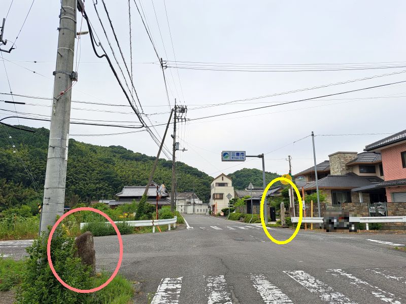 まんのう町三豊市境標石_まんのう町側から三豊市側
