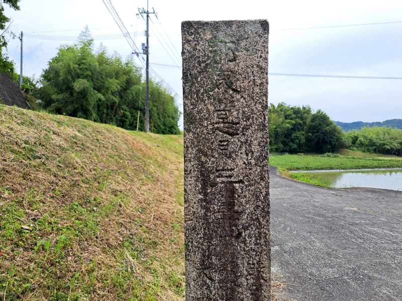 仲多度郡三豊郡郡界石_右面上部