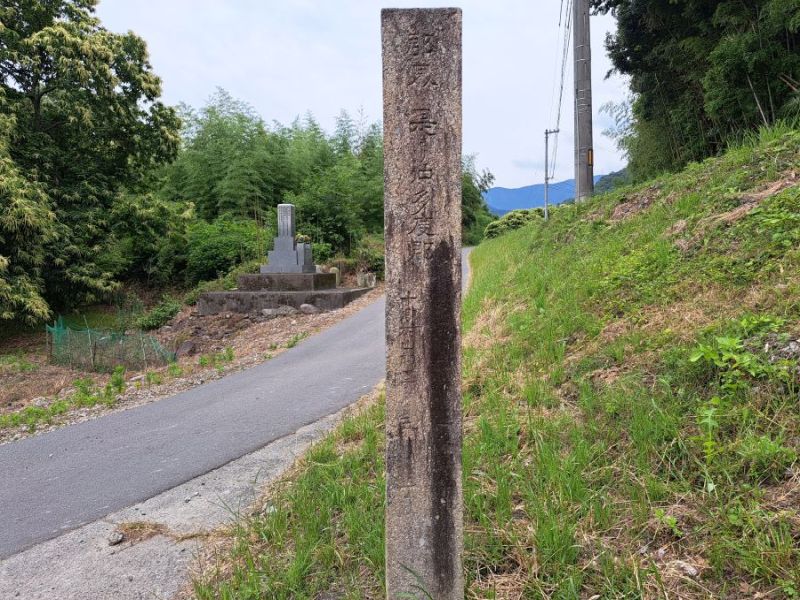 仲多度郡三豊郡郡界石_左面
