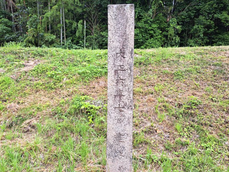 仲多度郡三豊郡郡界石_裏面